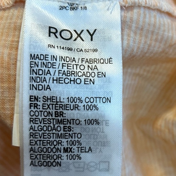 Roxy Wild Ties Midi Dress- Orange Tie Dye Cotton Sundress- Size Small - Picture 11 of 12
